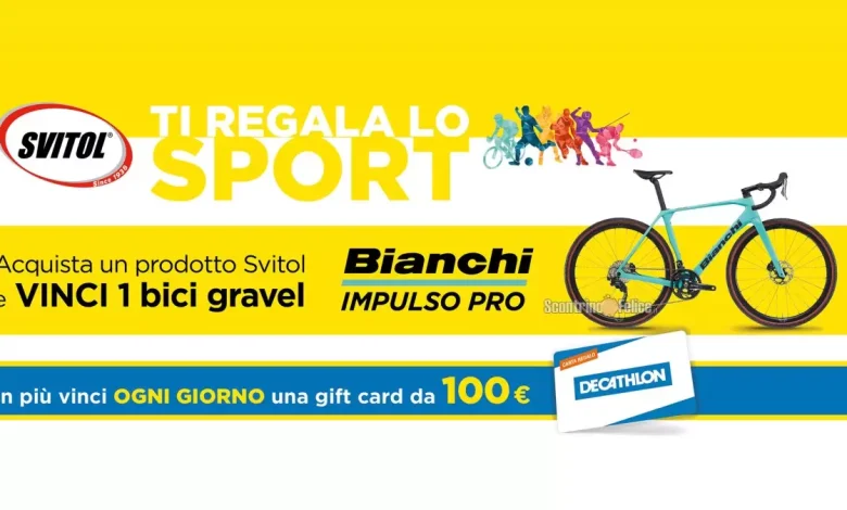 Concorso Svitol ti regala lo sport - vinci carte Decathlon e bici Bianchi