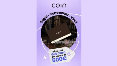 Concorso gratuito Scalapay: vinci gift card Coin da 500 euro