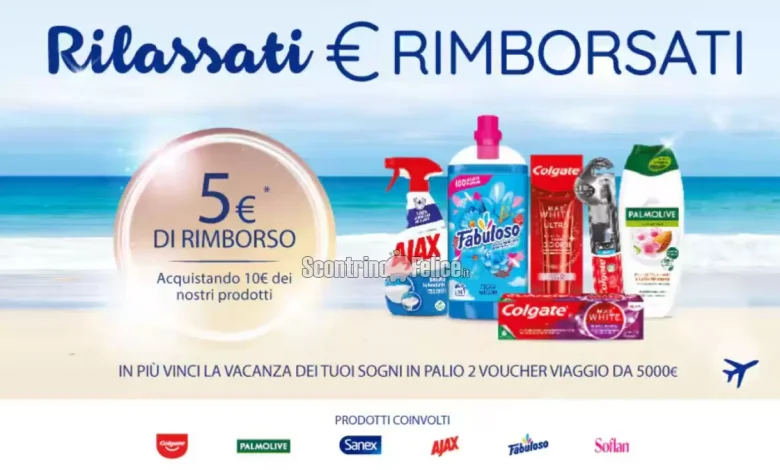 Cashback “Rilassati e rimborsati”: ricevi un rimborso del 50% (e vinci)