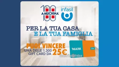 Concorso Amuchina e Infasil da Tigotà: in palio gift card da 25 euro